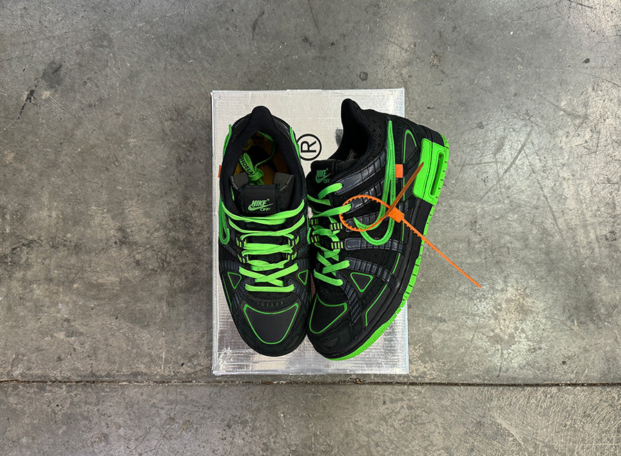 Nike Air Rubber Dunk Off-White Green Strike Size 7.5 (USED) - 3 Year Anniversary