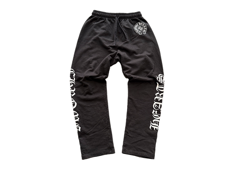 Chrome Hearts Horseshoe Logo F*ck You Sweatpants Black (Hemmed Bottoms) (Pre-Owned)