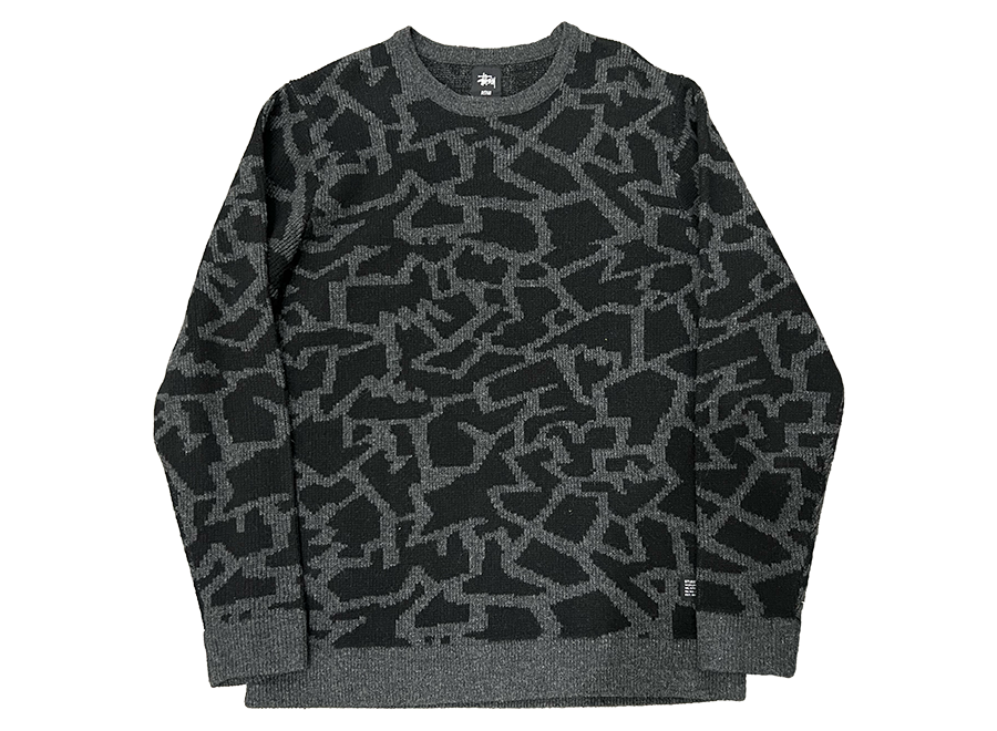 Stussy Abstract Jacquard Sweater Black (Pre-Owned)