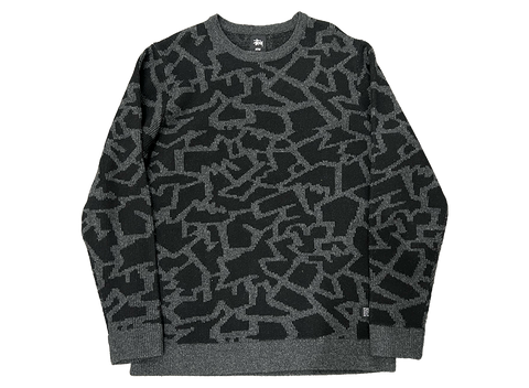 Stussy Abstract Jacquard Sweater Black (Pre-Owned)