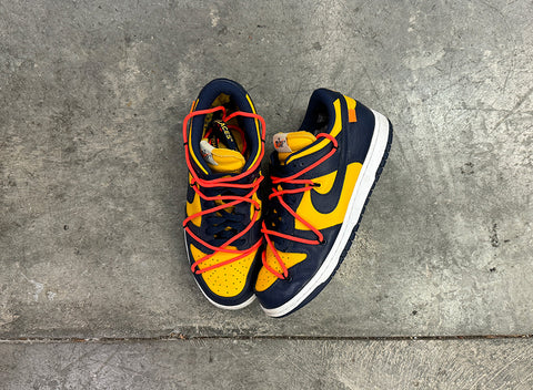 Off-White Dunk Low Uni Gold Size 6.5 (USED)