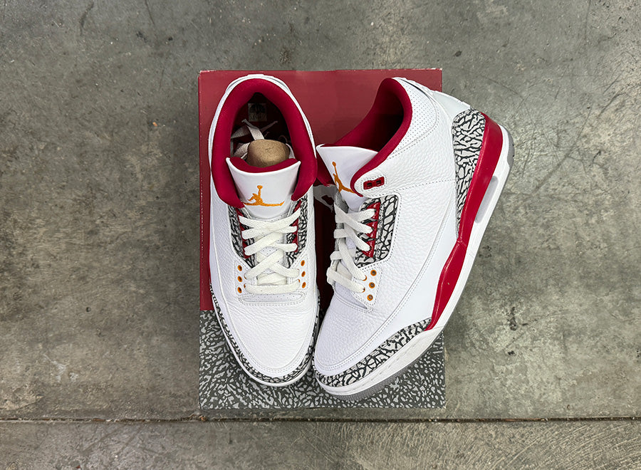 Jordan 3 Cardinal Size 11 (USED)