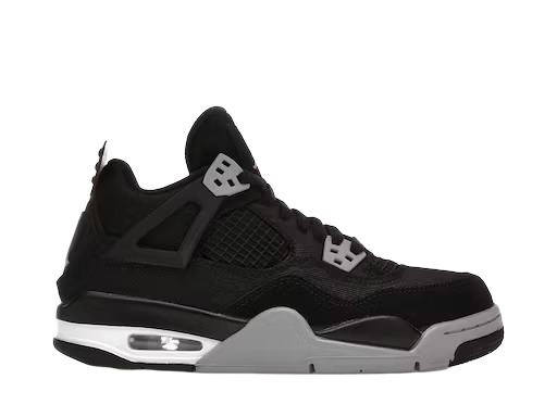 Jordan 4 Retro Black Canvas (GS)