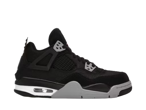 Jordan 4 Retro Black Canvas (GS) (Pre-Owned)