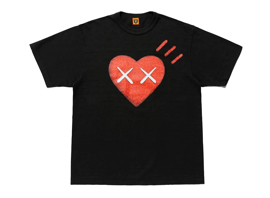 Human Made Kaws Heart T-Shirt Black (Pre-Owned)