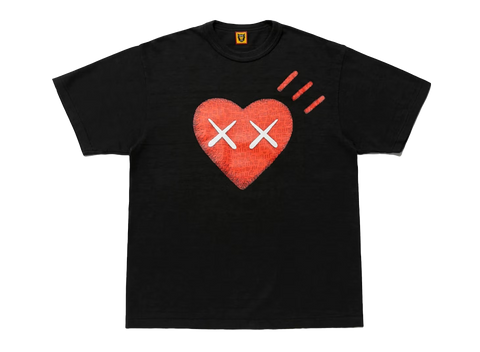 Human Made Kaws Heart T-Shirt Black (Pre-Owned)