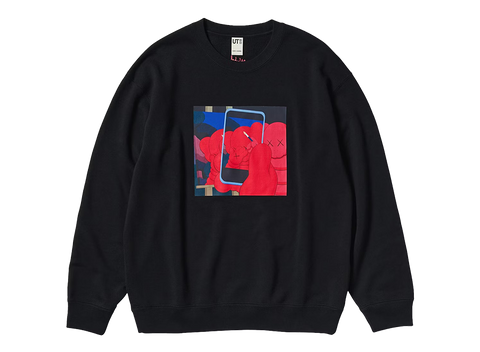 KAWS x Uniqlo Warhol Graphic 476119 Sweatshirt Black (Pre-Owned)