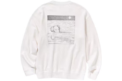 KAWS x Uniqlo Longsleeve Sweatshirt Off White (US Sizing)