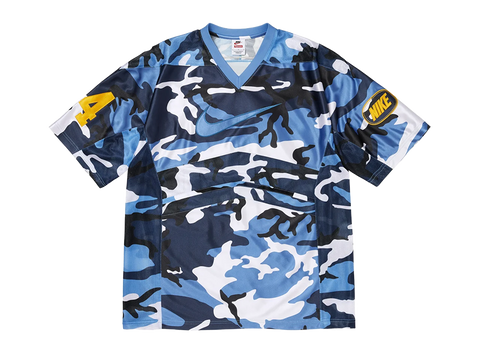 Supreme Nike Football Jersey Blue Camo