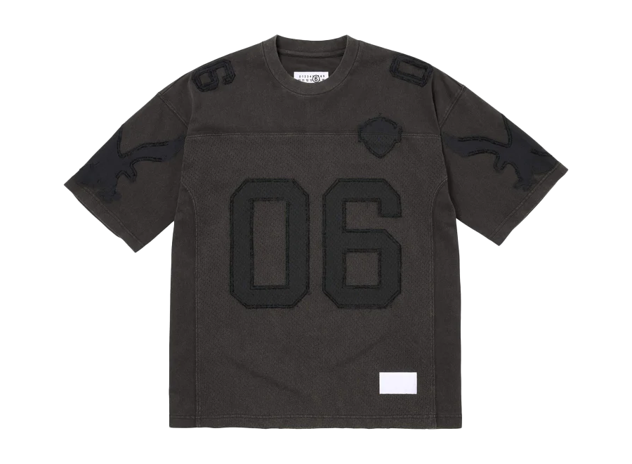 Supreme MM6 Maison Margiela Cotton Football Jersey Black