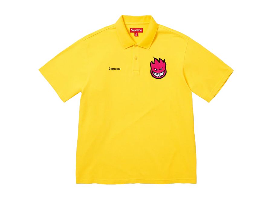 Supreme Spitfire Polo Shirt Yellow