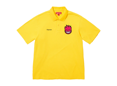 Supreme Spitfire Polo Shirt Yellow