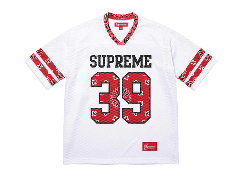 Supreme Bandana Football Jersey White (Pre-Owned)