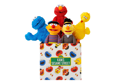 KAWS Sesame Street Uniqlo Plush Toy Complete Box Set Multi