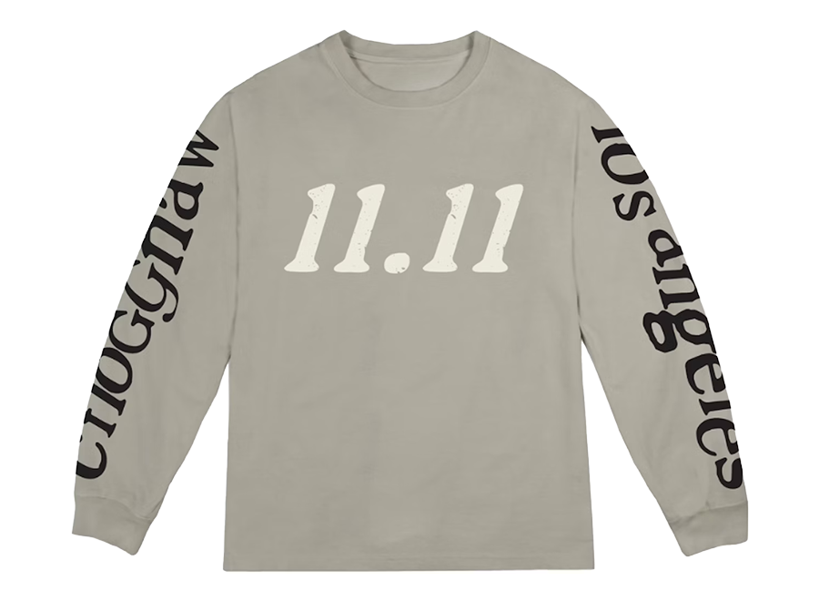 Kids See Ghosts 11/11 Long Sleeve Tee Vapor (Pre-Owned)