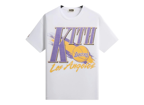 Kith NBA All-Star Los Angeles Lakers Retro Ball Boxy Tee White (Pre-Owned)