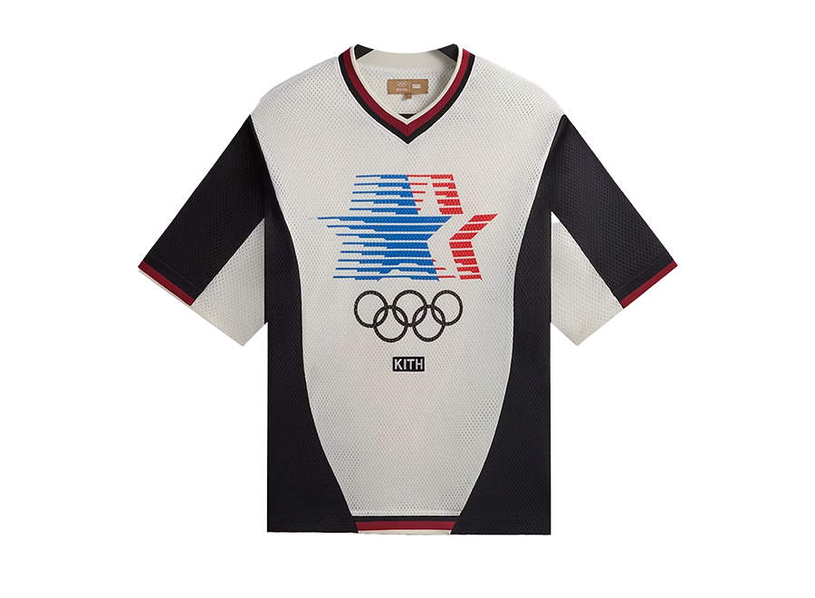 Kith Olympics Heritage Mesh Darin Warm Up Shirt Silk (Pre-Owned)