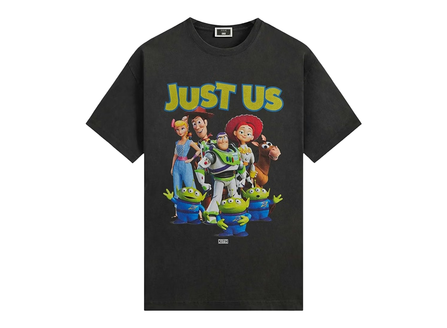 Kith x Disney Pixar Just Us Toy Story Vintage Tee Black (Pre-Owned)