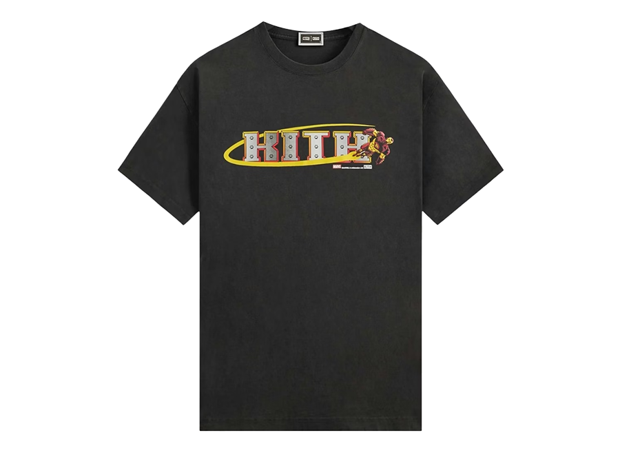Kith x Marvel Iron Man Vintage Tee Black