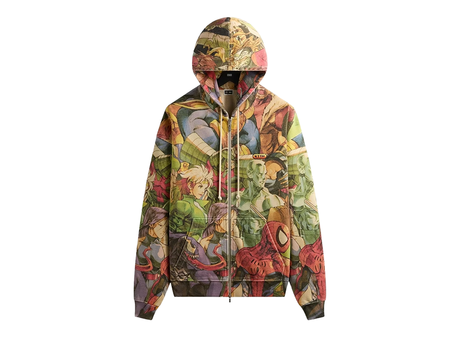 Kith x Marvel vs. Capcom New Age of Heroes Nelson Full Zip Hoodie Veil (Pre-Owned)