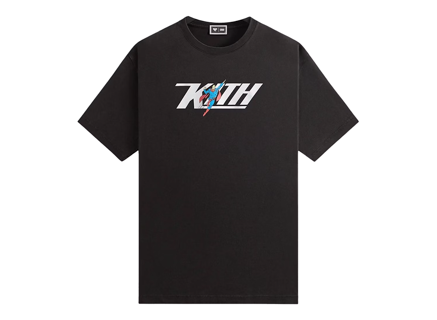 Kith x Superman Flight Vintage Tee Black