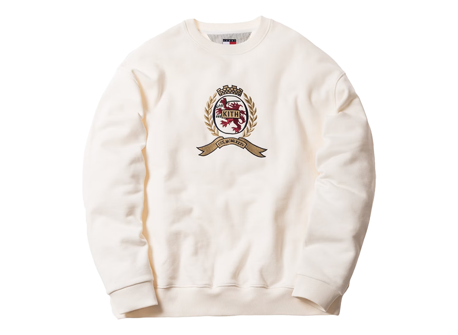Kith x Tommy Hilfiger Crest Crewneck Ivory