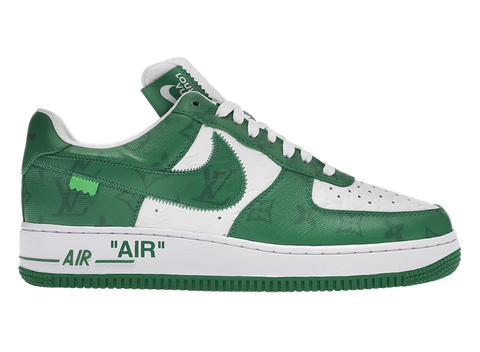 Louis Vuitton Nike Air Force 1 Low By Virgil Abloh White Green (Pre-Owned)