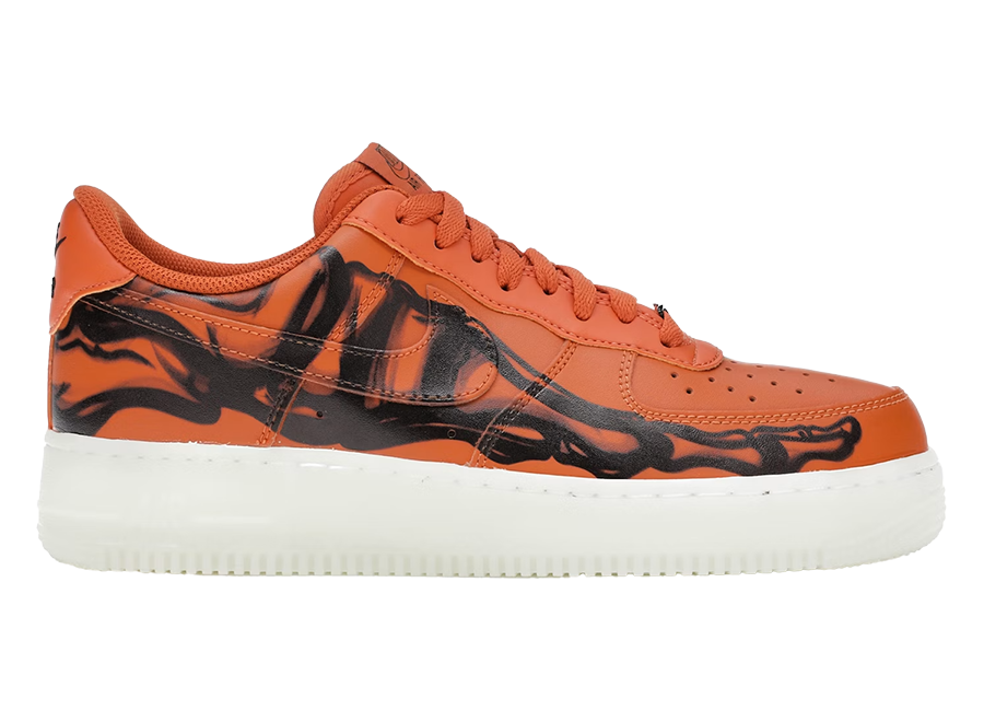 Nike Air Force 1 Low Orange Skeleton Halloween (2020)
