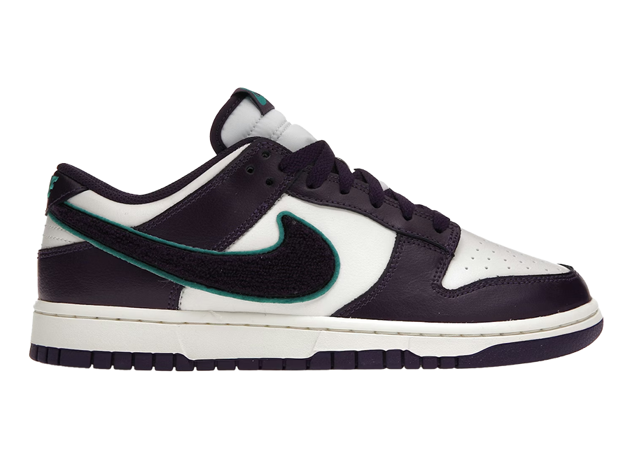 Nike Dunk Low Chenille Swoosh Sail Grand Purple (Pre-Owned)