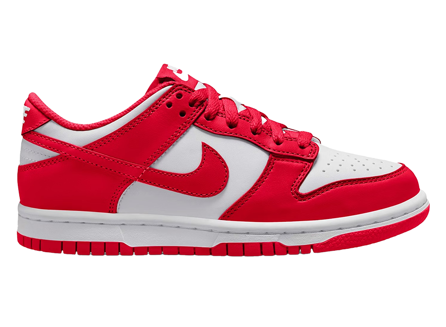 Nike Dunk Low White University Red (GS) (Pre-Owned)