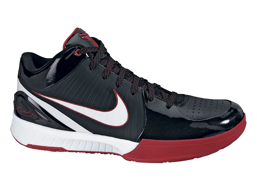 Nike Kobe 4 Black White Varsity Red