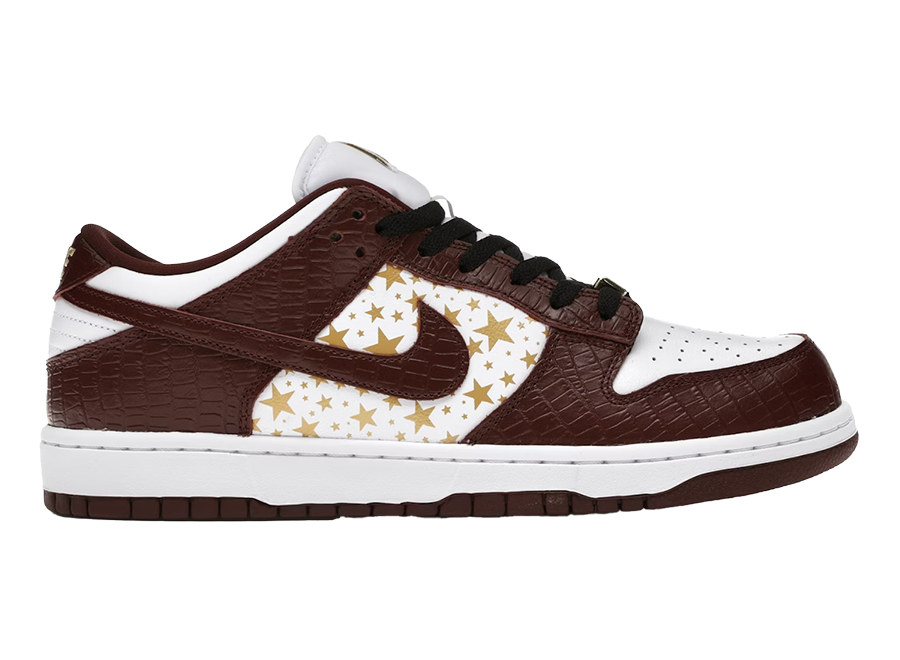 Nike SB Dunk Low Supreme Stars Barkroot Brown (2021) (Pre-Owned)