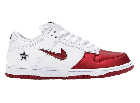 Nike SB Dunk Low Supreme Jewel Swoosh Red