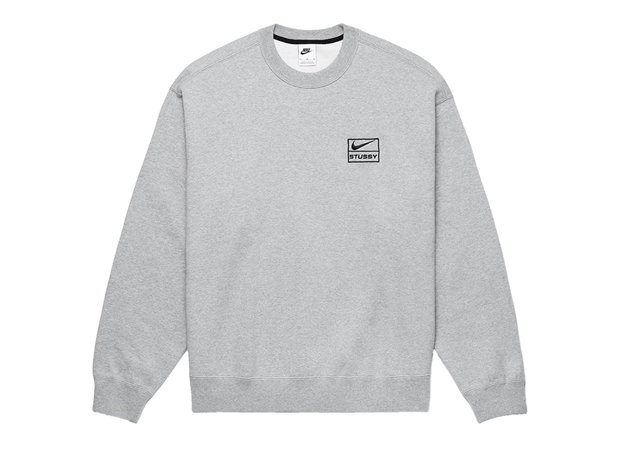 Nike x Stussy Crew Fleece Grey