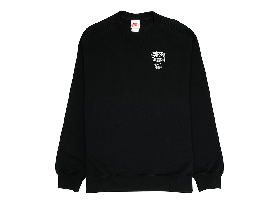 Nike x Stussy International Crewneck Sweatshirt Black (Pre-Owned)