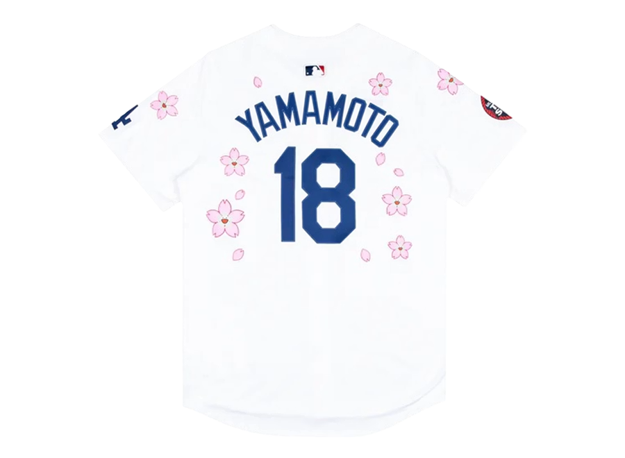 Nike x Takashi Murakami x MLB World Tour Tokyo Series 2025 Dodgers Yamamoto Jersey White (Pre-Owned)