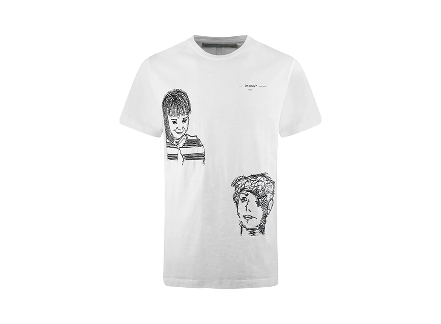 Off-White Embroidered Little Girl T-Shirt