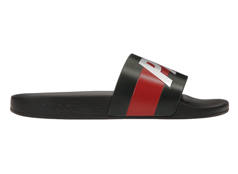 Palace x Gucci Logo Web Slide Sandal Black