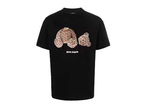 Palm Angels Leopard Bear Classic T-shirt Black/Multicolor (Pre-Owned)
