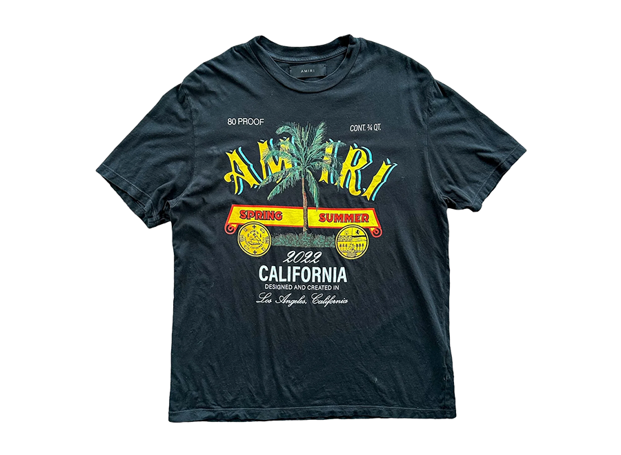 AMIRI Rum Label T-shirt Black (Pre-Owned)