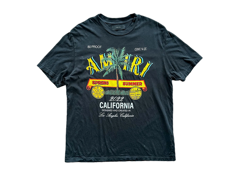 AMIRI Rum Label T-shirt Black (Pre-Owned)