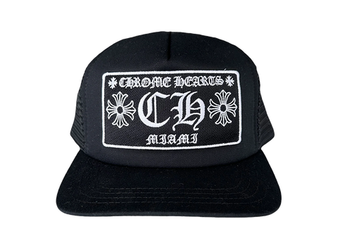 Chrome Hearts CH Miami Trucker Hat Black