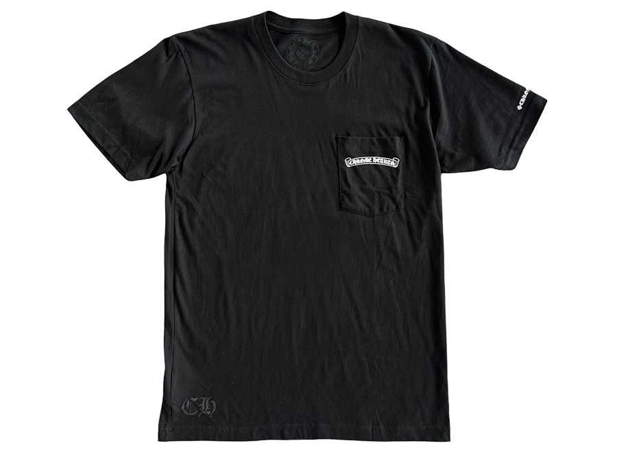 Chrome Hearts FU Scroll Logo Pocket T-Shirt Black (Pre-Owned)