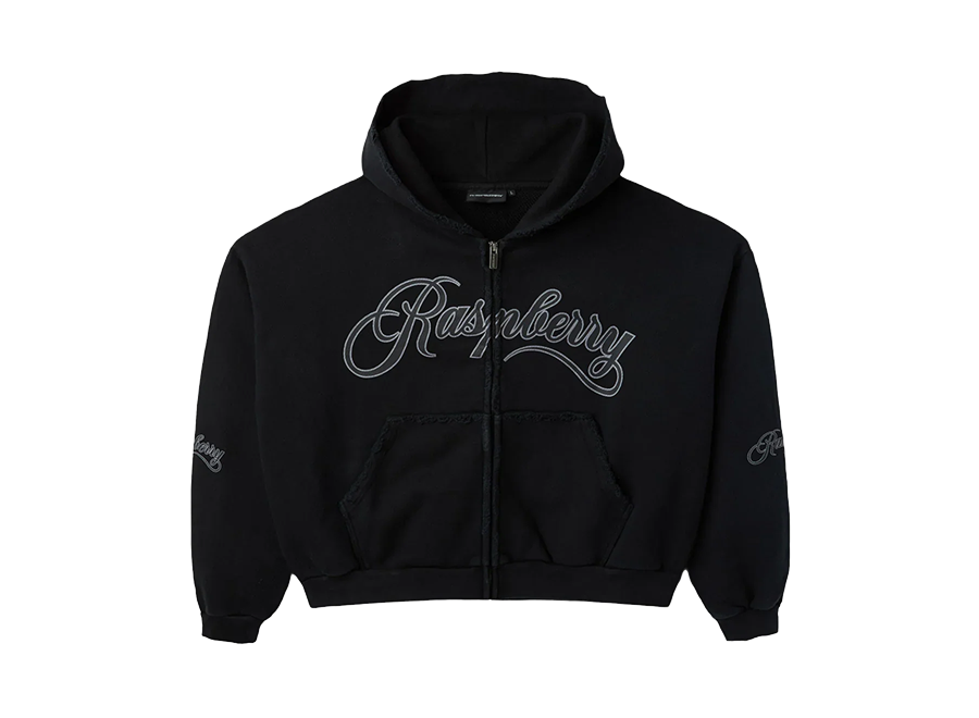 GV Gallery Raspberry Script Zip Up Hoodie Black (Pre-Owned)