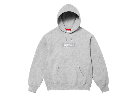 Supreme Box Logo Hoodie FW24 Heather Grey (Pre-Owned)