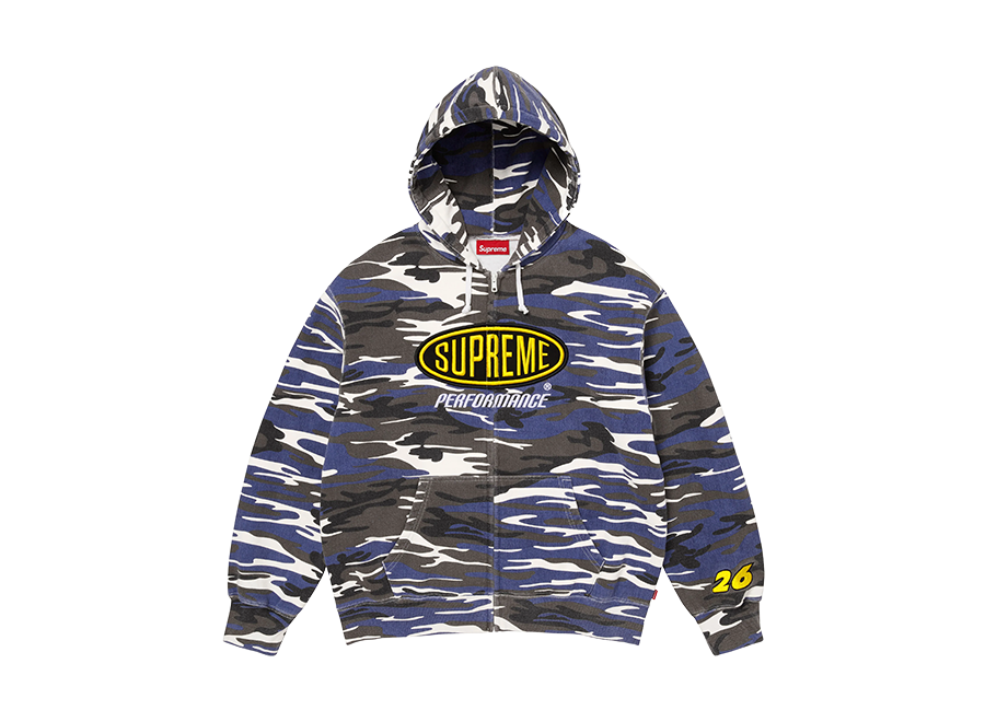 Supreme Performance Zip Up Camo Blue
