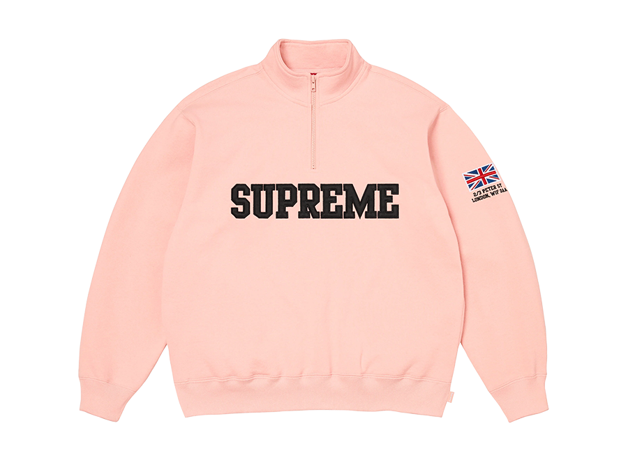 Supreme Shop Half Zip Pull Over Light Pink London (Pre-Owned)