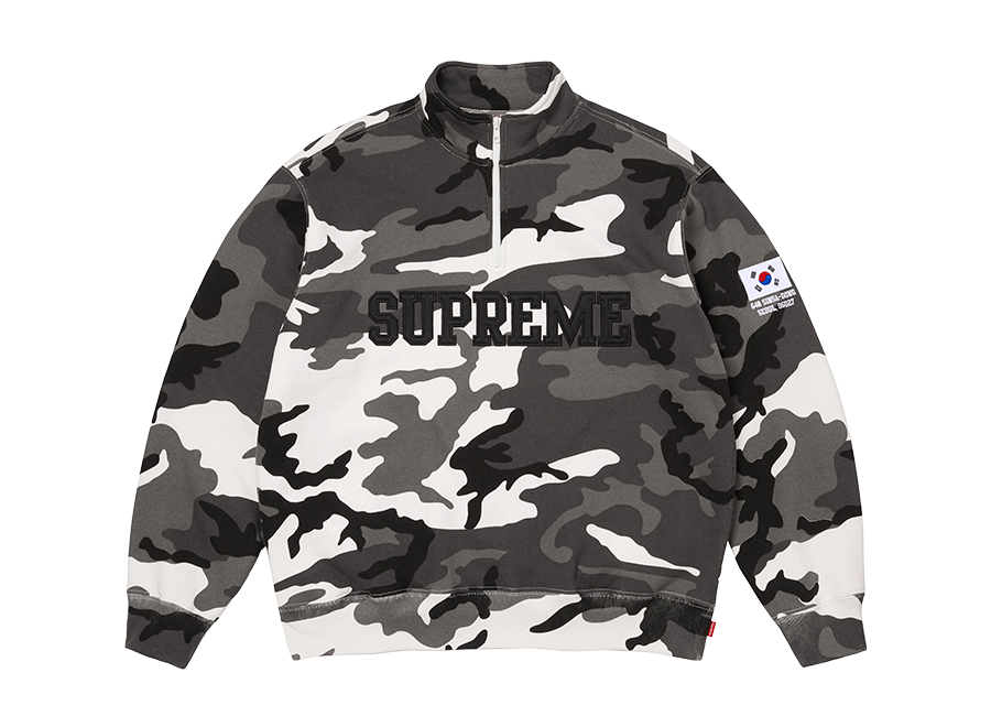 Supreme Shop Half Zip Pull Over Snow Camo Seoul (Pre-Owned)