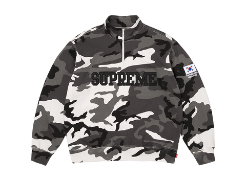 Supreme Shop Half Zip Pull Over Snow Camo Seoul (Pre-Owned)