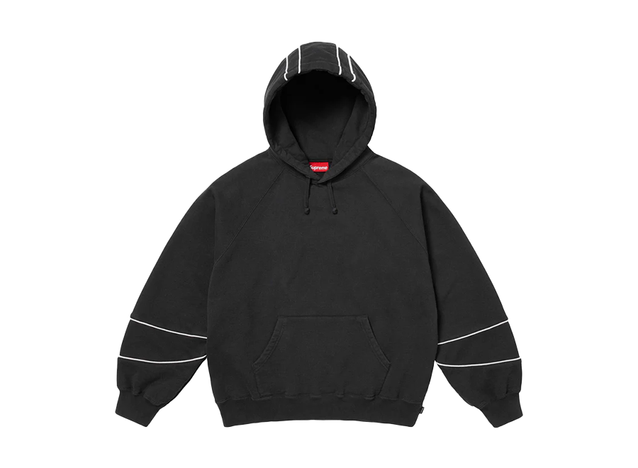Supreme Paneled Hooded Sweatshirt Black (Pre-Owned)